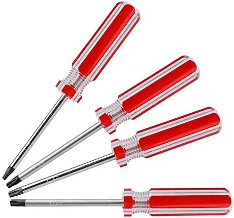 Buspoll T15 T20 T25 T27 star nut driver, torx Screwdriver Set, for Computer Repairing,Automobile Tools and Home Appliances,4-Piece