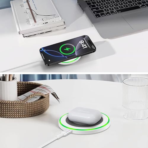 Chargeur induction 15W pour charger simultanément sans câble Pixel et Galaxy - 6