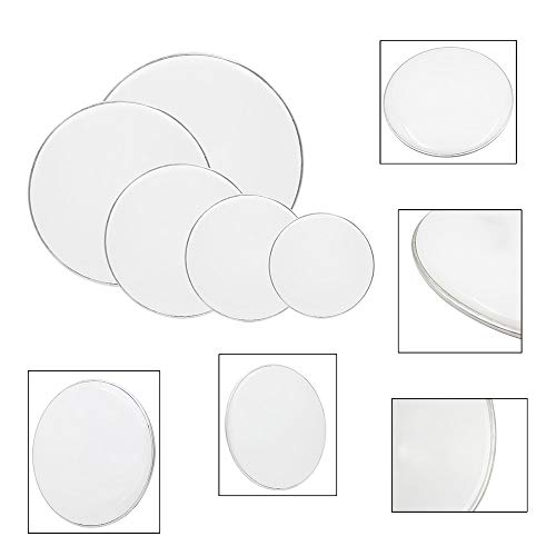 Ochine RENSTAND86418132 White/Clear Drumhead Pack, Pet Drum Heads Set Of 5 thumb #3