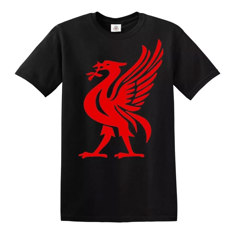 Darkwear Liver Bird Sports Logo LIVERPUDLIAN Fan Football Men Supporter Gift T-Shirt(Black, L)