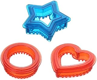 Auch Sandwich Cutter and Sealer, Sandwich Maker for Kids, DIY Biscuit Cutters