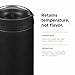 Klean Kanteen TKWide Insulated Coffee Tumbler with Cafe Cap - Stainless Steel Water Bottle & Thermal Tumbler - Black, 16 oz