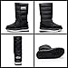 SkiPdr Men's Winter Snow Boots Waterproof Lightweight Warm Fashion Mid Calf Boot (black, Adult, Men, 9, Numeric, US Footwear Size System, Wide)