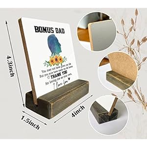 Tomybonusdadwoodplaquegiftiloveyoudadplaquewithwoodenstandmeaningfulwoodsignplaquegiftgiftforstepfathermeaningfulgiftsforstepdadbirthdaychristmasfathersdaygift Urban Country Home Decor To my bonus dad wood plaque gift i love you dad plaque with wooden stand meaningful wood sign plaque gift gift for stepfather meaningful gifts for stepdad birthday christmas fathers day gift urban country home decor