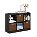 Furinno 99940 EX/BR 3x2 Bookcase Storage with Bins, Espresso/Brown