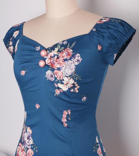 Image of YARN & INK Women's Rockabilly Tops 1950s Pinup Shirt Casual Off Shoulder Vintage Blouse