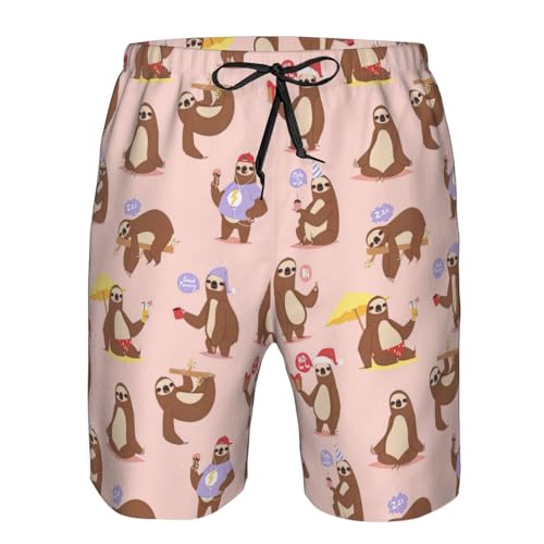 Pantalones cortos de playa con perezosos: bermudas de hombre ideales para vacaciones y descanso 5