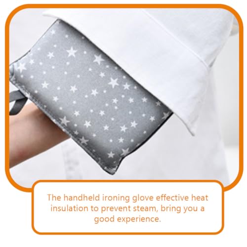 Guantes resistentes al calor para planchar ropa con esponja aislante y tela texturizada 4