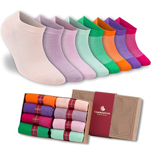 Image of BAMBOOVEN Ankle Socks for Women Thin Bamboo Rayon Low Cut Socks 3 /6 /8 /12 P