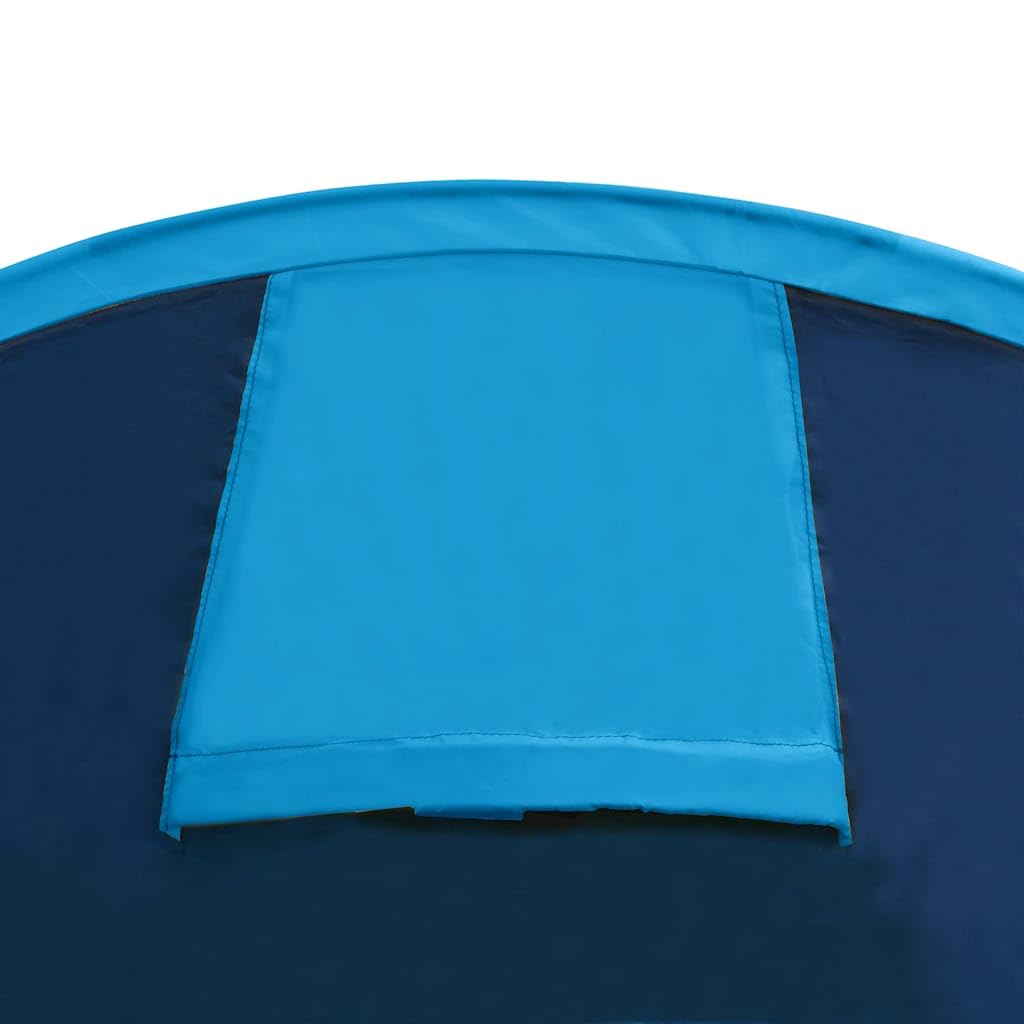 Tenda da campeggio per 4 persone, blu navy, azzurro, con borsa per il trasporto