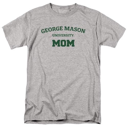 George Mason University Official Mom Unisex Adult T Shirt, Athletic Heather, X-Large