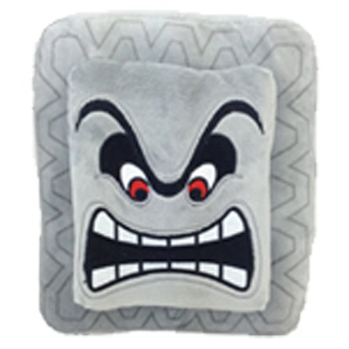 Buy New Super Mario Bros Thwomp Dossun Cinder Block Plush Toy Soft