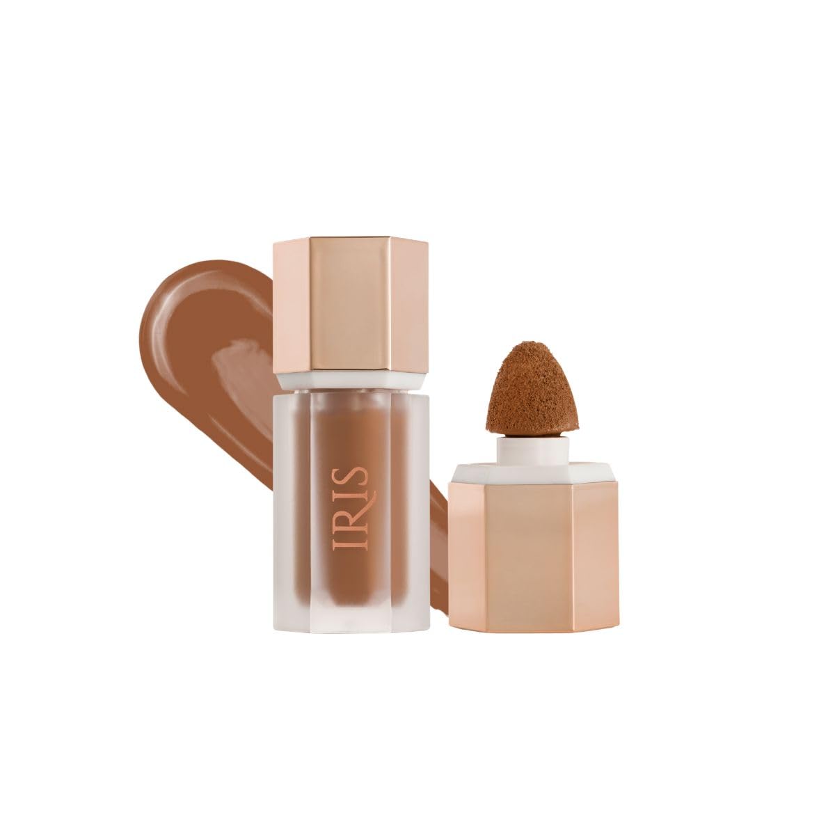 IRIS COSMETICS - Pincel de contorno líquido y difuminador, She's Toasted