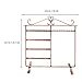 Cabilock Fashion Iron Art Jewelry Organizer Elegant Necklace Display Rack Hooks for Home Retail Use Bronze Finish Stylish Neck Chain Holder