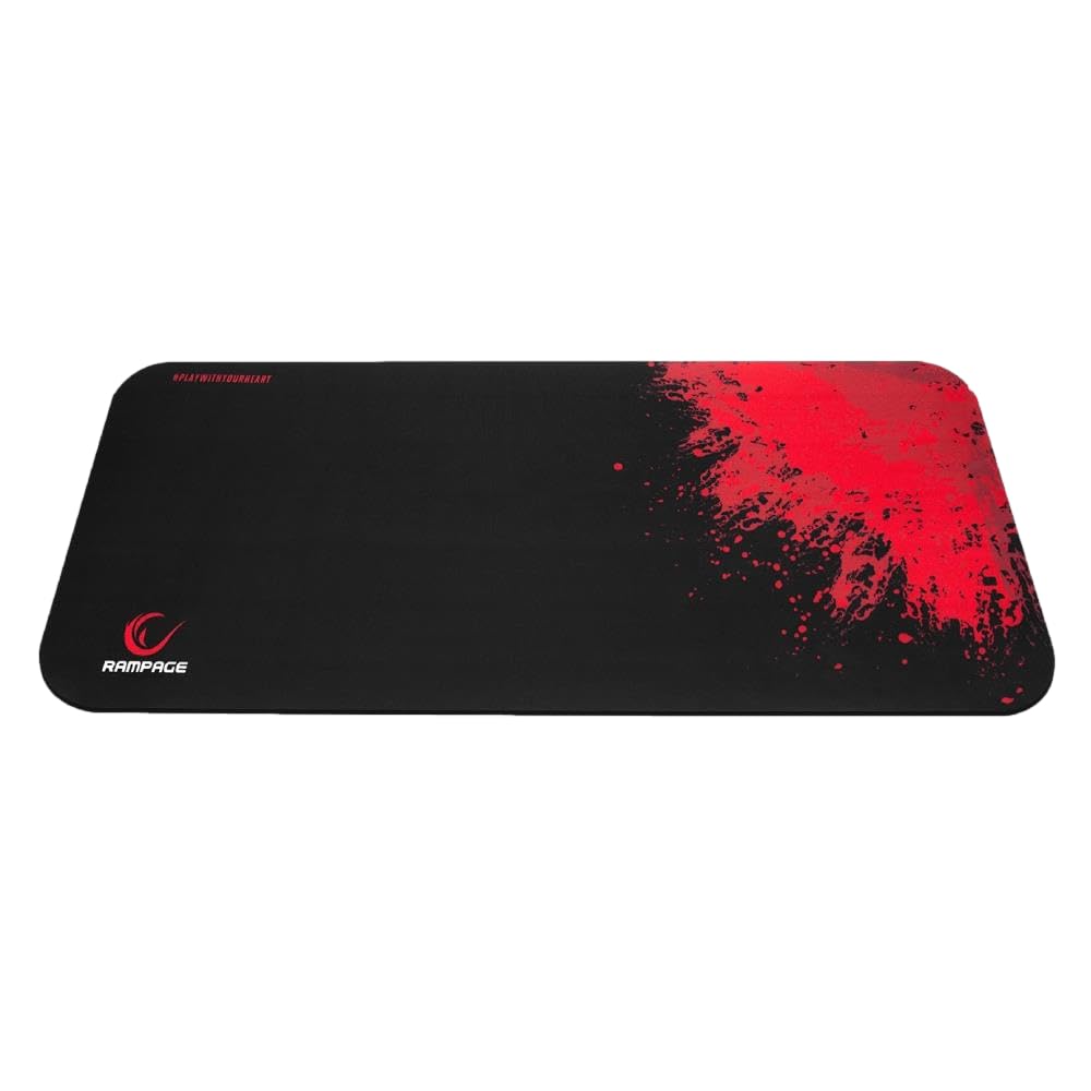 Rampage MP-20 X-Jammer 300x700x3 mm Oyuncu Mouse Pad, Siyah/Kırmızı