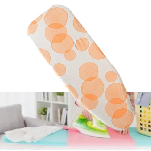 Housse de table à repasser coton 33 x 91 cm housse réglable résistante chaleur orange