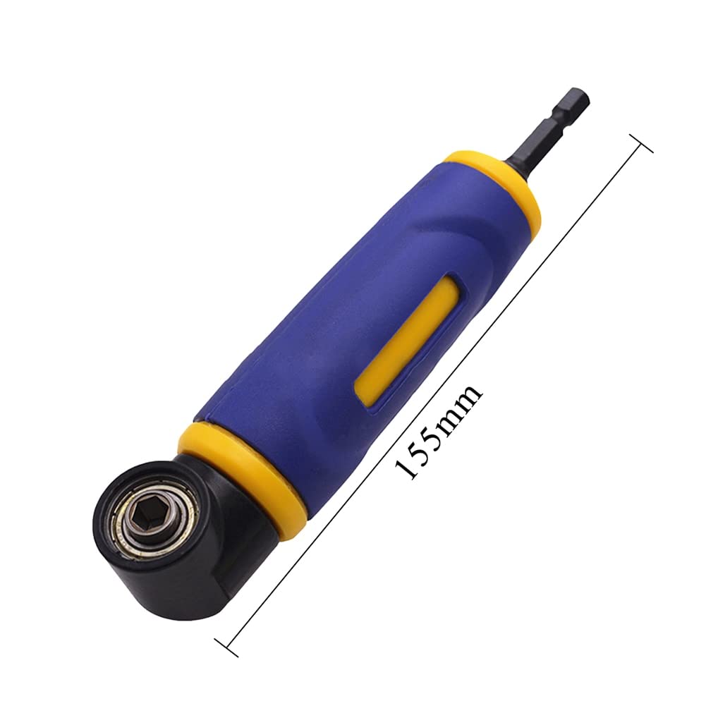 Adaptador de controlador de broca de ángulo magnético de 1/4 pulgadas, destornillador de extensión, tubo de perforación, soporte de manga de broca Hexagonal, herramienta eléctrica