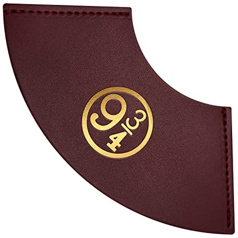 PalProt Harry Potter Bookmark with Nine and Three Quarters Pattern, Harry Potter Bookmarks Made of Leather & Handcrafted, Leather Bookmark Corner Book Marker, Gift for Harry Potter Fandom Book Lovers Cover