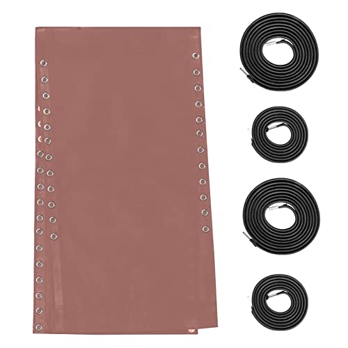 Eoixuqba Tela de Repuesto para Chaise Longue, 1,6 m, Juego de reparación de Silla Plegable, Funda de Repuesto, paño de reparación con 4 Cuerdas, para tumbonas de terraza