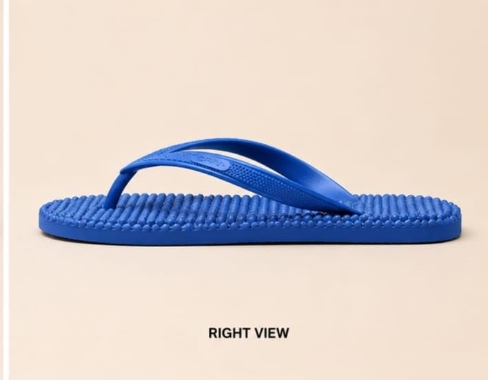 Image of Men's Stylish Rubber & EVA Slippers for Men and Boys | Lightweight Comfortable Flip Flops | Anti-Slip Casual Daily Wear Indoor Outdoor Slippers
