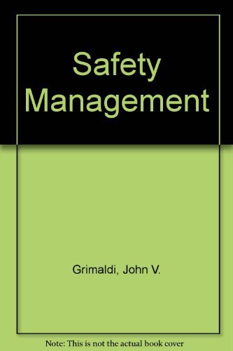 Safety management 025602507X Book Cover