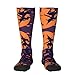 ZGHQHCDRH Halloween Witch Flying Print Adult Stockings Fashionable Contrast Color Design, Stretchy Comfort Fit For Sizes 36-45