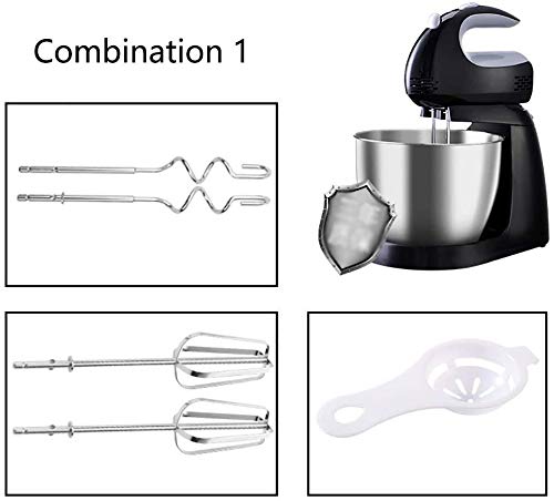 Küchenmaschine Rührgerät Handheld 2 in 1 Elektrische 5-Gang 150W Mit Auswerftaste, Enthält Ei-Klopfer und Knethaken… – Bild 3