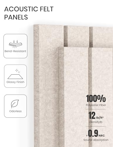 Fluxynara Large Felt Bulletin Board 48" x 36" Cork Board Alternative-12 Pack with 70 Safe Removable Adhesive Tabs, Cork Boards for Walls Cork Board for Home Office Classroom Pin Board (Oatmeal) - Thumbnail 4