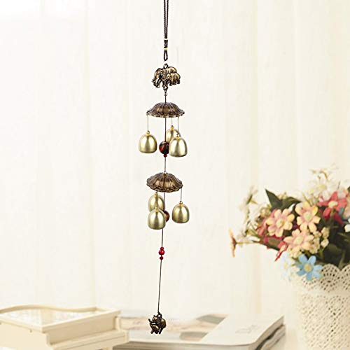 TOUISEDGI Wind Chimes Outdoor Wind Chimes, 23,62 × 1,97in Wind Chimes Bell Metal Animal Shape, for G