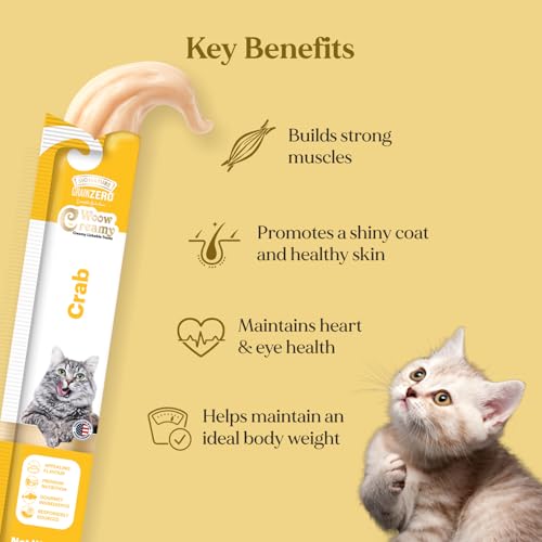 Image of Grain Zero Creamy Lickable Cat Treats Crab, 360 Gm - 20 Sachet + 4 Free | Rich in Protein, Promotes Hydration, No Artificial Preservatives | Best for Training and Bonding |