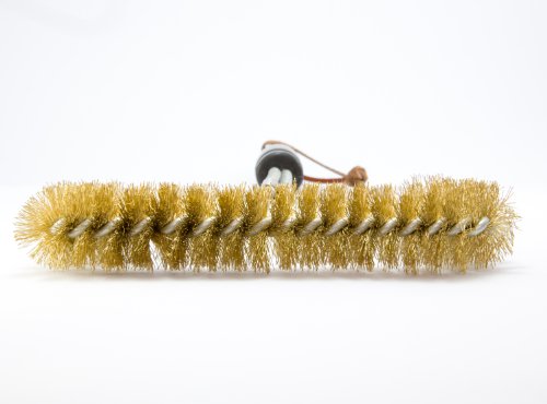 Grill Brush – 12 Inch, Brass Bristle Wire, Heavy Duty Brush Suitable For Cleaning Weber, Barbecook, Ducane And Nexgrill Gas, Electric And Charcoal Bbqs. Unlike Stainless Steel, Won’t Scratch Porcelain Coated Barbecue Grills & Grates – Best Guarantee. #TOP5