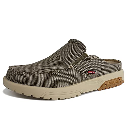 YONGJIA Men's Slip On Loafers with Arch Support Plantar Fasciitis Foot and Heel Pain Relief Orthopedic Casual Slippers Diabetic Bunions Boat Shoes