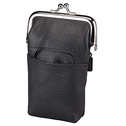 Etui Buxton Heiress Pik-Me-Up en cuir rouge avec miroir integre