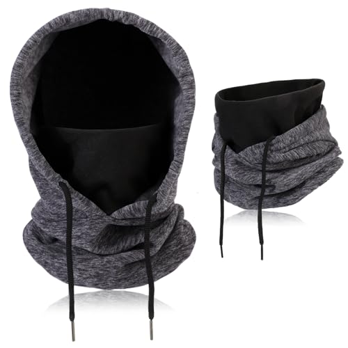 TAGVO Sturmhaube Winddichte Skimaske, Thermo-Fleece-Kapuze Winter Mehrzweck Verwendung, Warm Gesichtsmaske für Herren Damen, Gesichtsmaske Atmungsaktive Gesichtsbedeckung, Schwerer Nackenwärmer