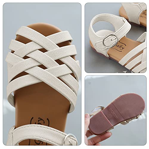 SEAUR Girls Sandals Kids Sandals Toddler Baby PU Leather Sandals Shoes Little Boys Flat Sandals Summer Outdoor2