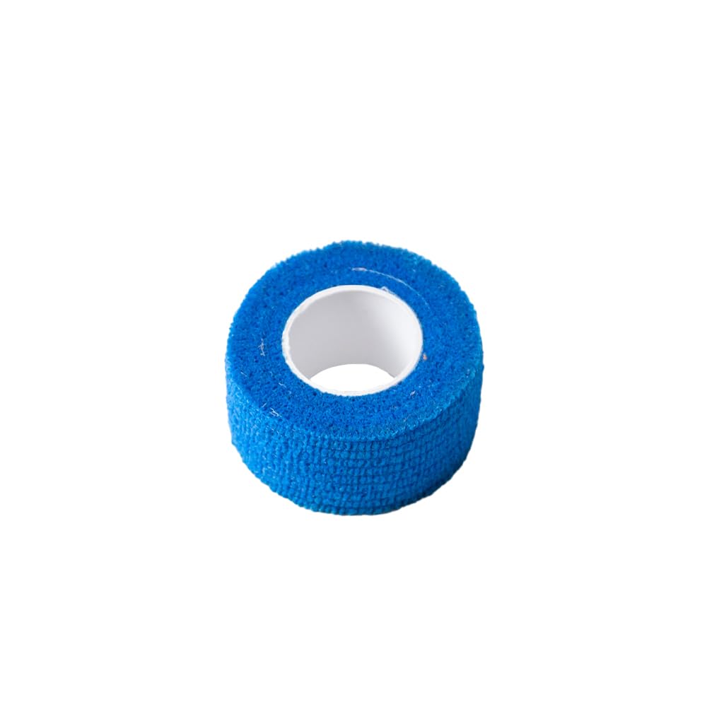 MC24® - Vendaje para dedos (20 unidades, autoadhesivo, 2,5 cm x 4,5 m), color azul