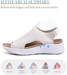 Femmes Arch Support Orthotic Walking Sandales Open Toe Bracelet de cheville réglable