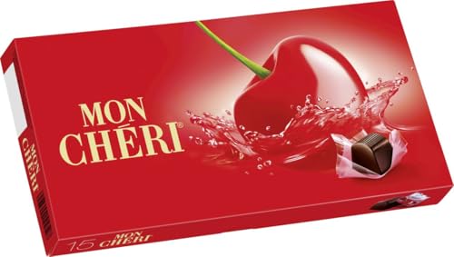 Mon chéri T15 Köstliche und schokoladige Pralinen perfekt für Partys und Gourmetgeschenke 15 Stück Kompatibel mit Mon Cheri 157g