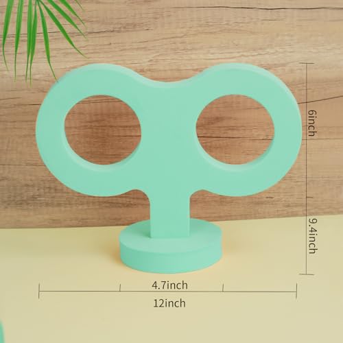 Image of Mint Green 3D Car Decal, EVA Material Wind Up Key Sticker for Back of Car Roof Decoration