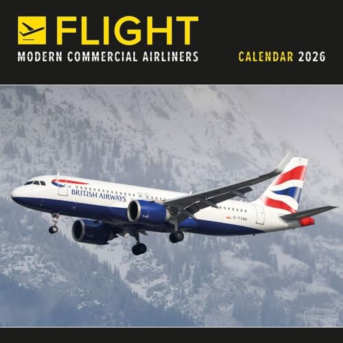Carousel Calendars, Flight Modern Commercial Airliners 2026 Wall Calendar