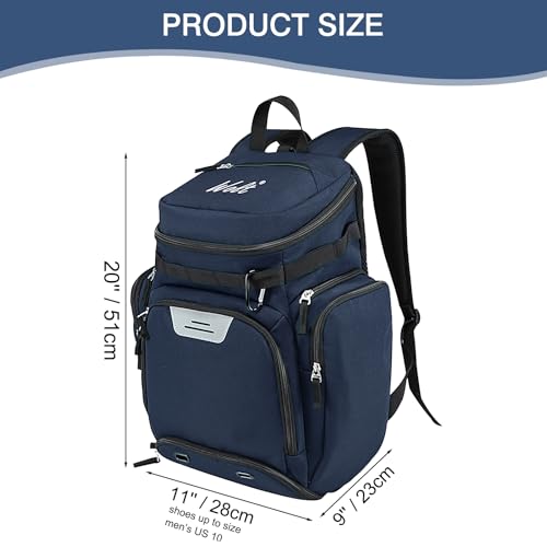 image for WOLT Basketball Backpack, Large Sports Bag with Separate Ball Compartm