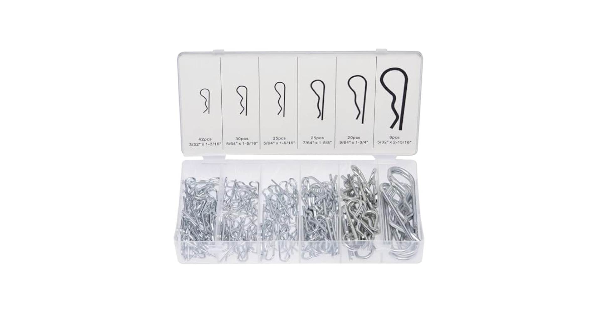 épine barrette & Pin set box Amazon.com: Grip 50 pc Lynch Pin Assortment - Includes 3/16