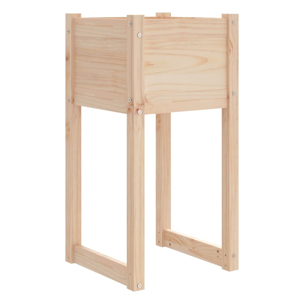 Donica z litego drewna sosnowego 40x40x81 cm duza skrzynia ogrodowa na kwiaty rustykalna dekoracja na taras balkon