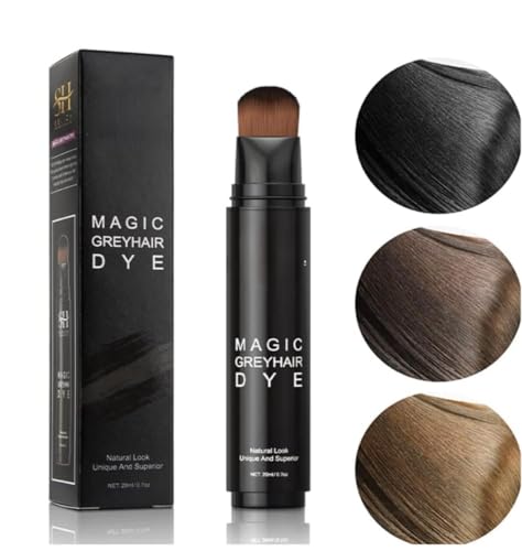 Root Touch Up - Instant Gray Coverage for Women & Men, Conceals Hair Loss & Thinning Hair, Easy Application, Long-Lasting Formula, Perfect for Quick Touch-Ups (Dark Brown, 20Ml)