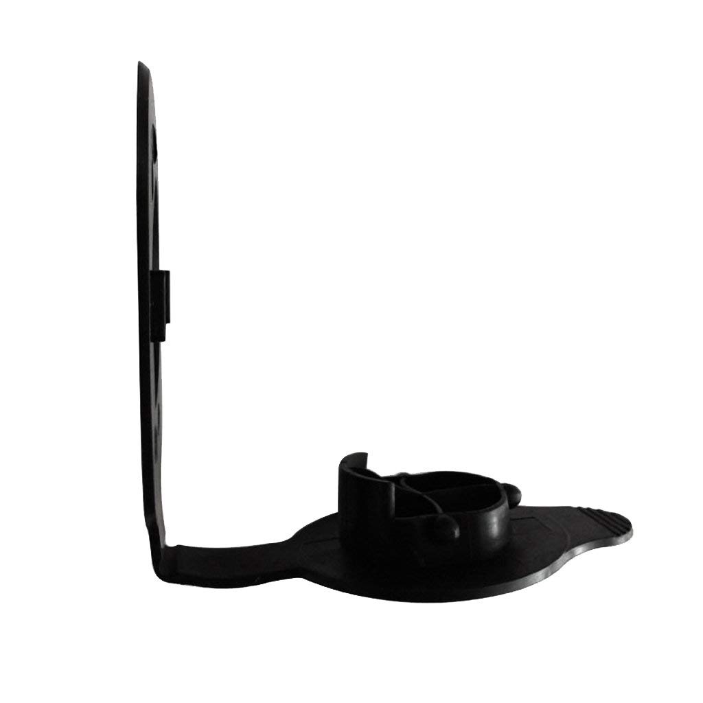 Juego de 6 Tapas Negras y Tapa de Junta para Soporte de caña de Pescar, Kayak, Canoa, Barco, Herramienta de Accesorios