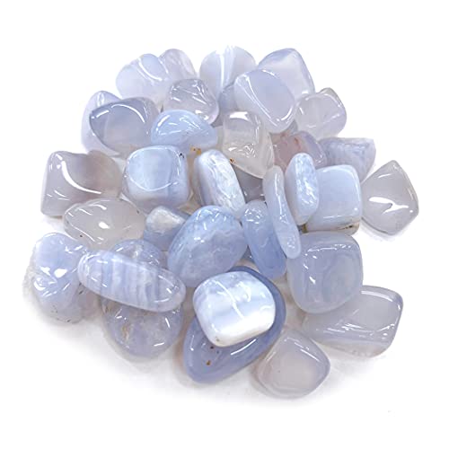 ブルーレースアゲート 天然石 9mm〜12mm さざれ石 パワーストーン 細石 50g