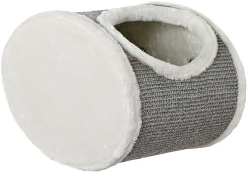 TRIXIE Kuschelhöhle zur Wandmontage - weiß/grau 42 × 29 × 28 cm