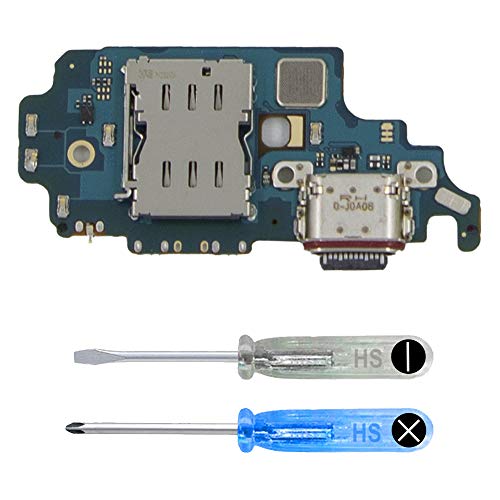 MMOBIEL Connettore Dock Dock Connector / Porta di Ricarica / Charging Port Compatibile con Samsung Galaxy S21 Ultra SM-G998 2021 - Presa di Ricarica USB C - Audio Jack / Microfono / Antenna di Ricambio - Incl. Cacciaviti