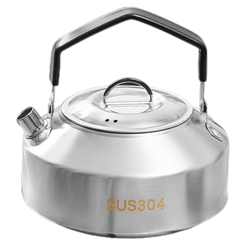 Hervidor de acero inoxidable con diseño elegante para gas y camping 2