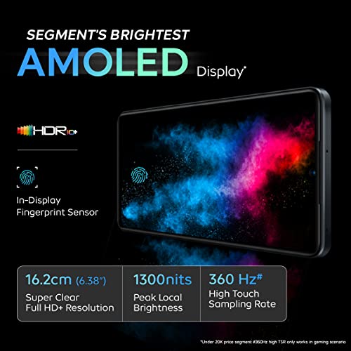 Image of iQOO Z7 5G by vivo (Pacific Night, 6GB RAM, 128GB Storage) | Dimensity 920 5G 6nm Processor | 64MP OIS Ultra Stable Camera | Segment's Brightest AMOLED Display | 44W FlashCharge